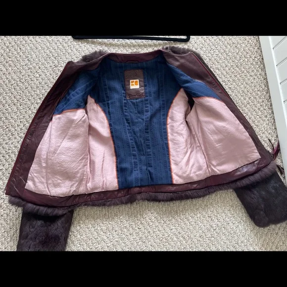 Hugo Boss real rabbit fur winter jacket, size S